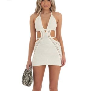 Lucy in the Sky Odell Crochet Dress in Ivory

Size Medium